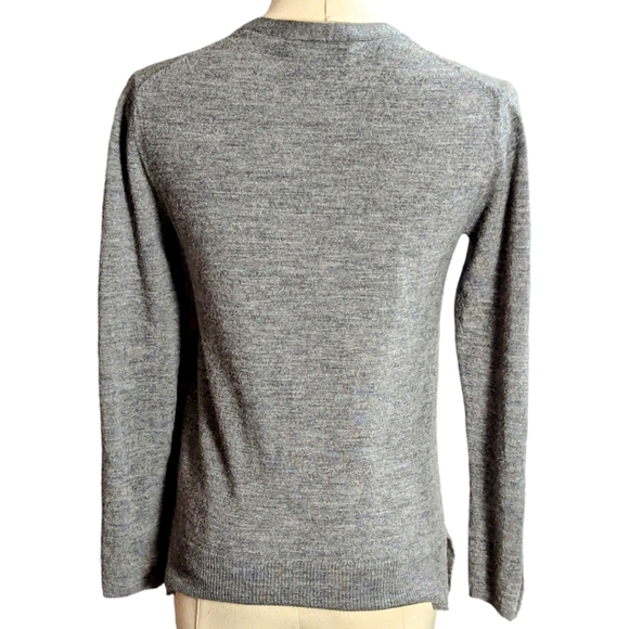 Lacoste Grey New Wool Cardigan Size Small - Picture 3 of 8